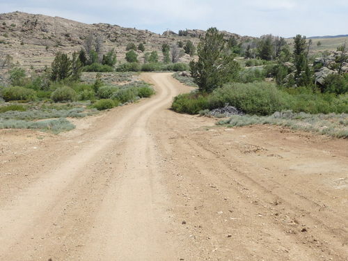 GDMBR: I think that this is Pine Creek; there was water, about a 1 foot wide clear creek.